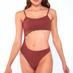 Banana MoonMaillot de bain une pièce marron Banana Moon - Terrasu