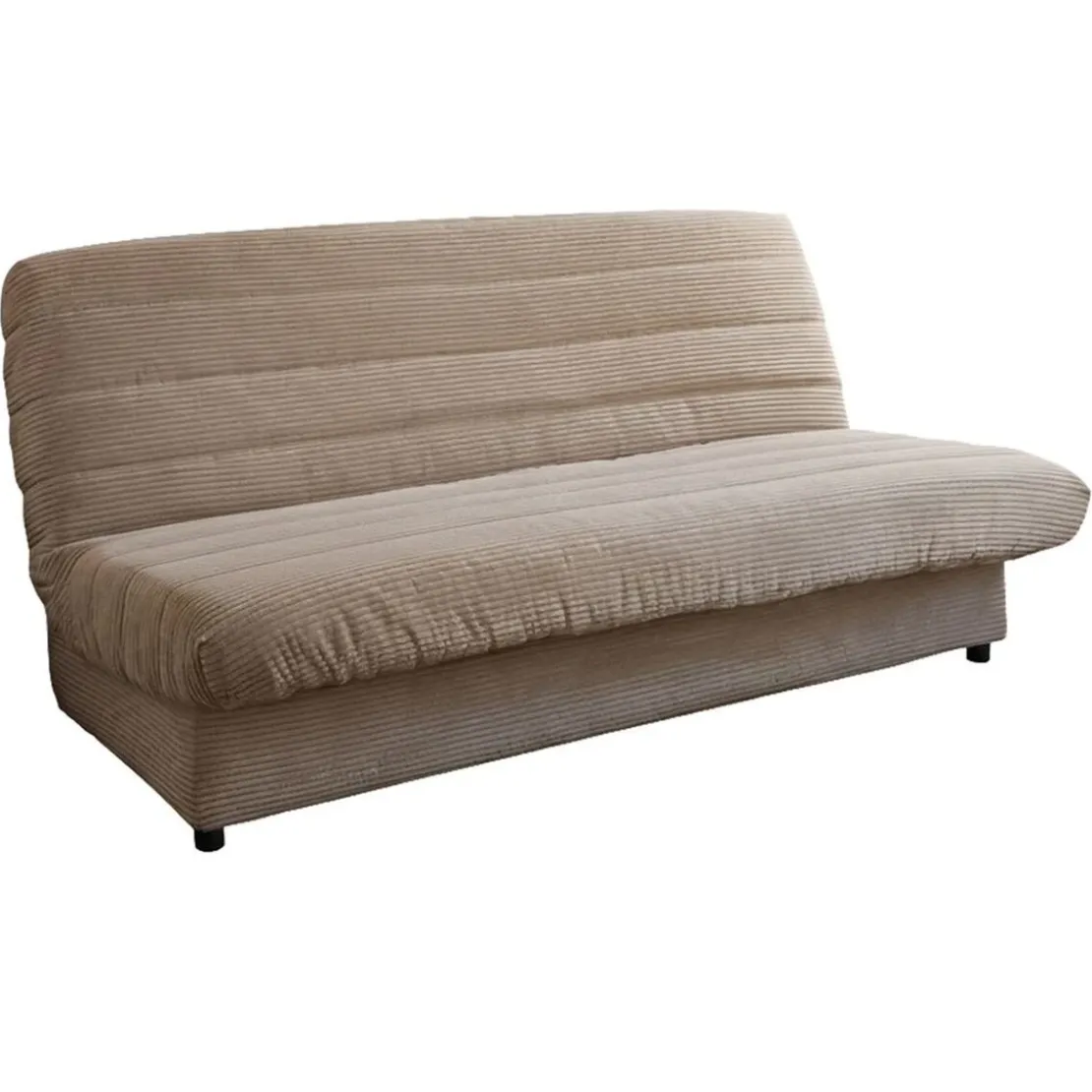 BecquetBande de socle clic-clac en velours côtelé beige grège - FAR CLIC CLAC