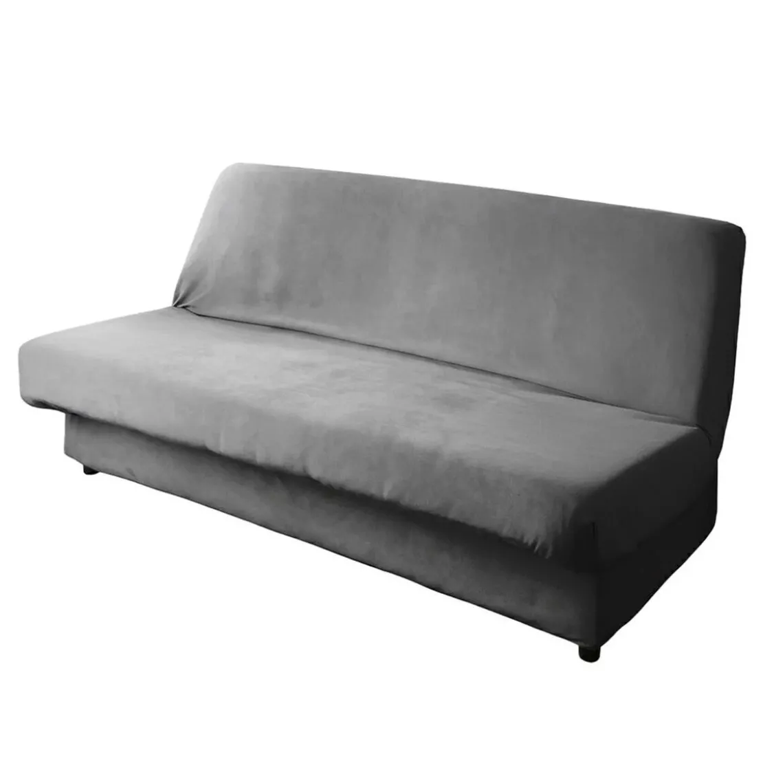 BecquetBande de socle clic-clac en polyester effet velours gris anthracite - GALENA