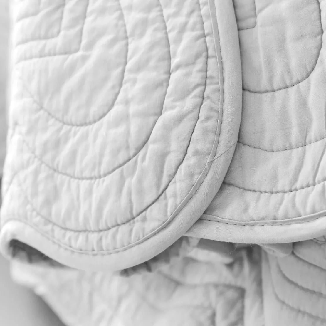 BecquetBoutis ou couvre lit en coton blanc - BAILLARGUES