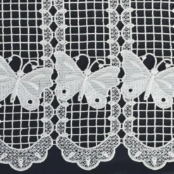 BecquetBrise-bise macramé papillons PEONY blanc