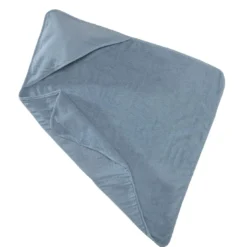 BecquetCape de bain bébé gaze de coton 75 x 75 cm GAZECAPE - bleu