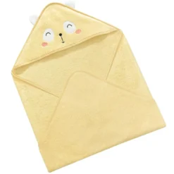 BecquetCape de bain enfant animaux - jaune pâle