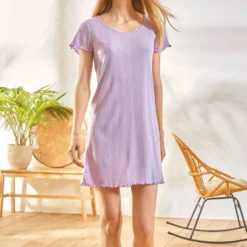 BecquetChemise de nuit en viscose LOUISONCHEM - violet parme