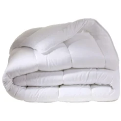 BecquetCouette chaude 400 g/m² blanche unie antiacariens - PASSERELLE BI-OME