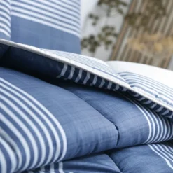 BecquetCouette chaude 400 g/m² bleue à rayures - PLONGEON