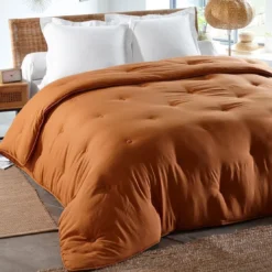 BecquetCouette chaude 400 g/m² Microfibre lavée marron noisette - ZEPHYR
