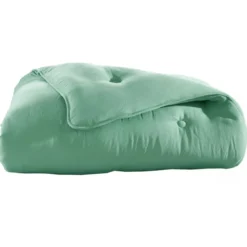 BecquetCouette chaude 400 g/m² Microfibre lavée vert céladon - ZEPHYR