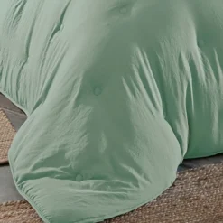 BecquetCouette chaude 400 g/m² Microfibre lavée vert céladon - ZEPHYR