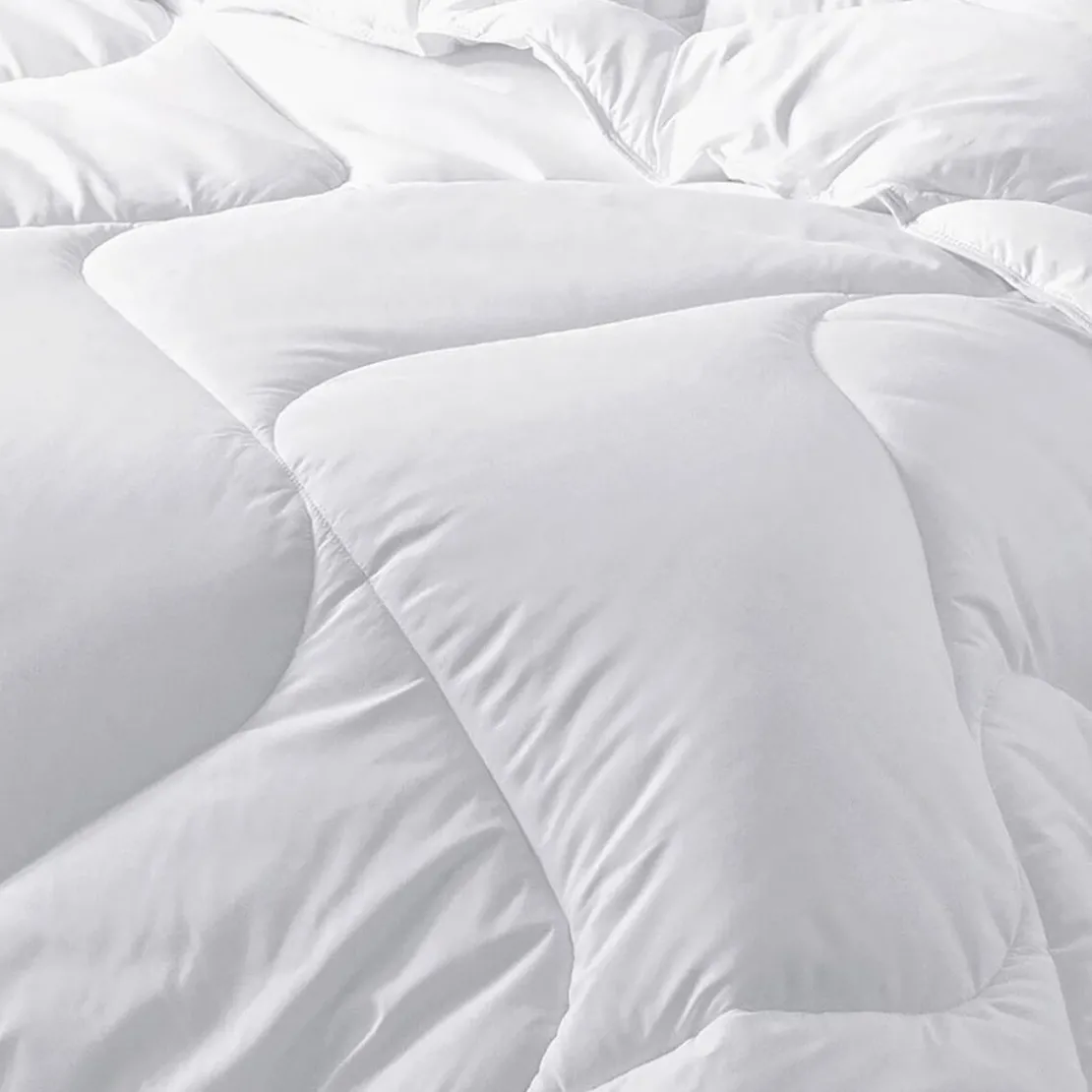 BecquetCouette Cool Fit tempérée 350 g/m² blanche unie antitranspiration