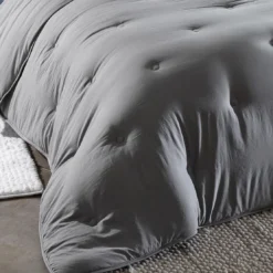 BecquetCouette légère 200 g/m² Microfibre lavée gris - ZEPHYR