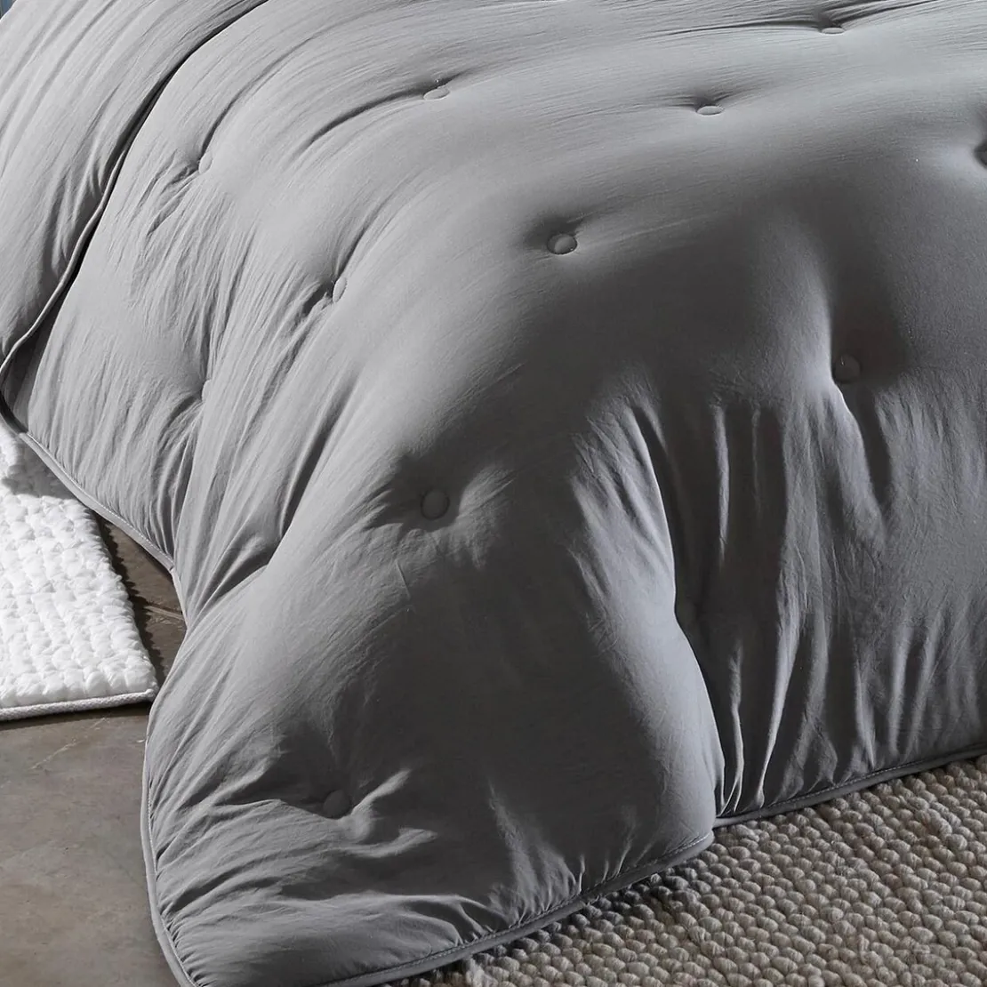 BecquetCouette légère 200 g/m² Microfibre lavée gris - ZEPHYR