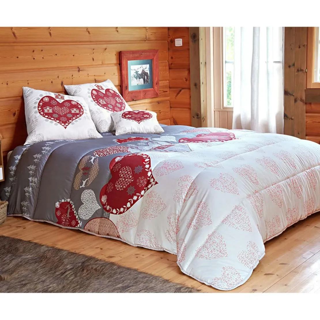 BecquetCouette Réversible rouge
