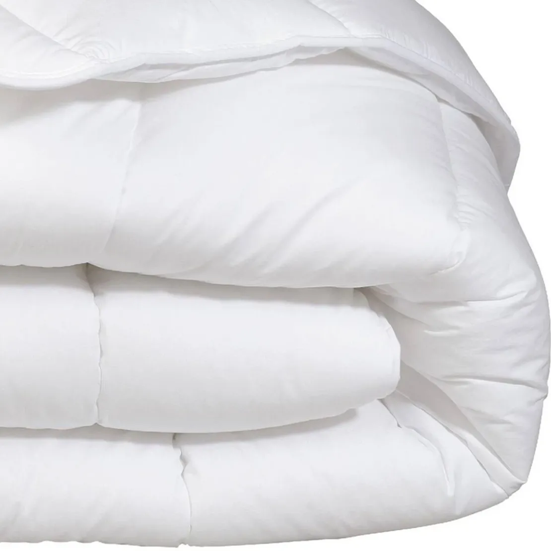 BecquetCouette tempérée 350 g/m² blanche unie en microfibre - DOUCEUR