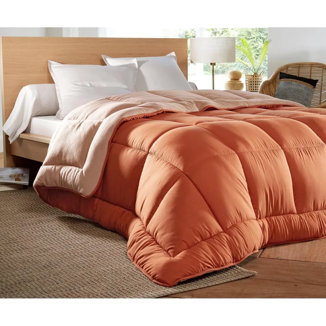 BecquetCouette 200x200 HEBE 400 g/m² orange en polyester