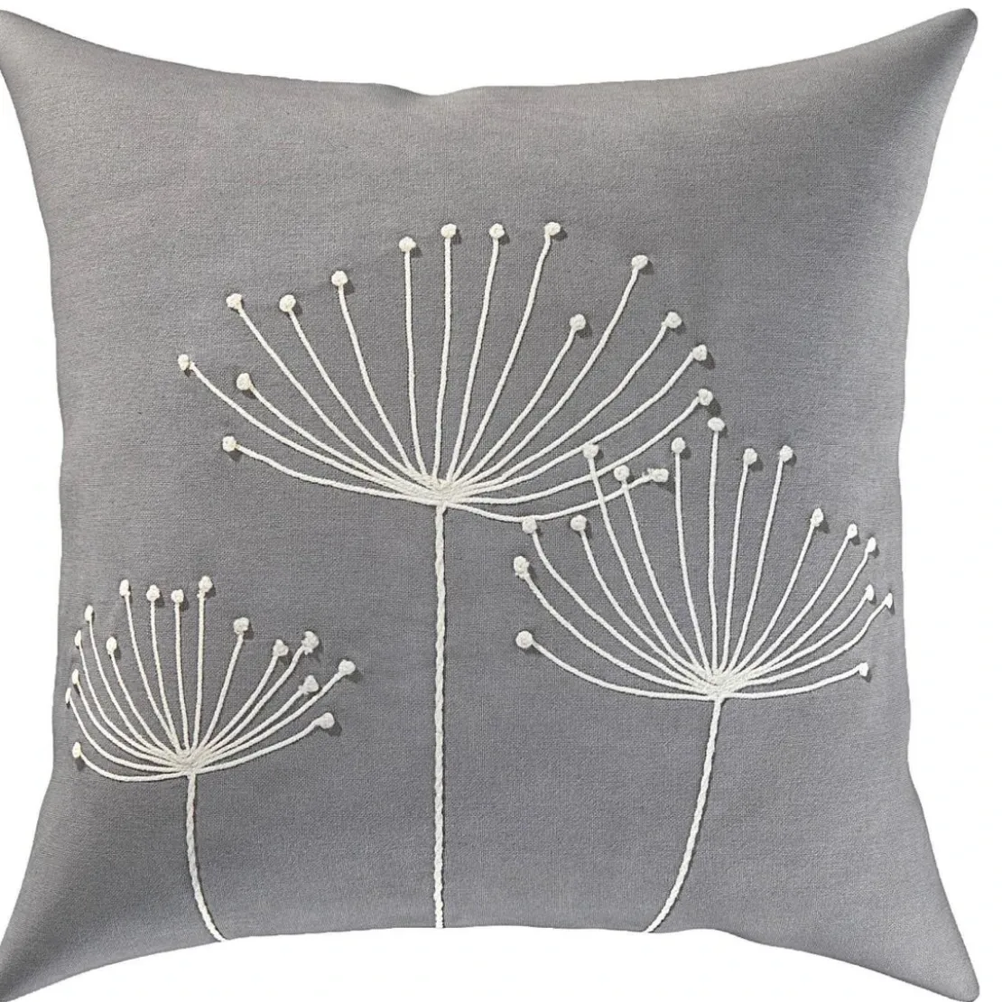 BecquetCoussin brodé LAYA - gris