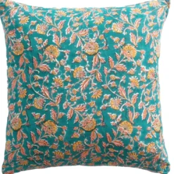 BecquetCoussin en coton bleu canard - INDI