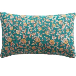 BecquetCoussin en coton bleu canard - INDI