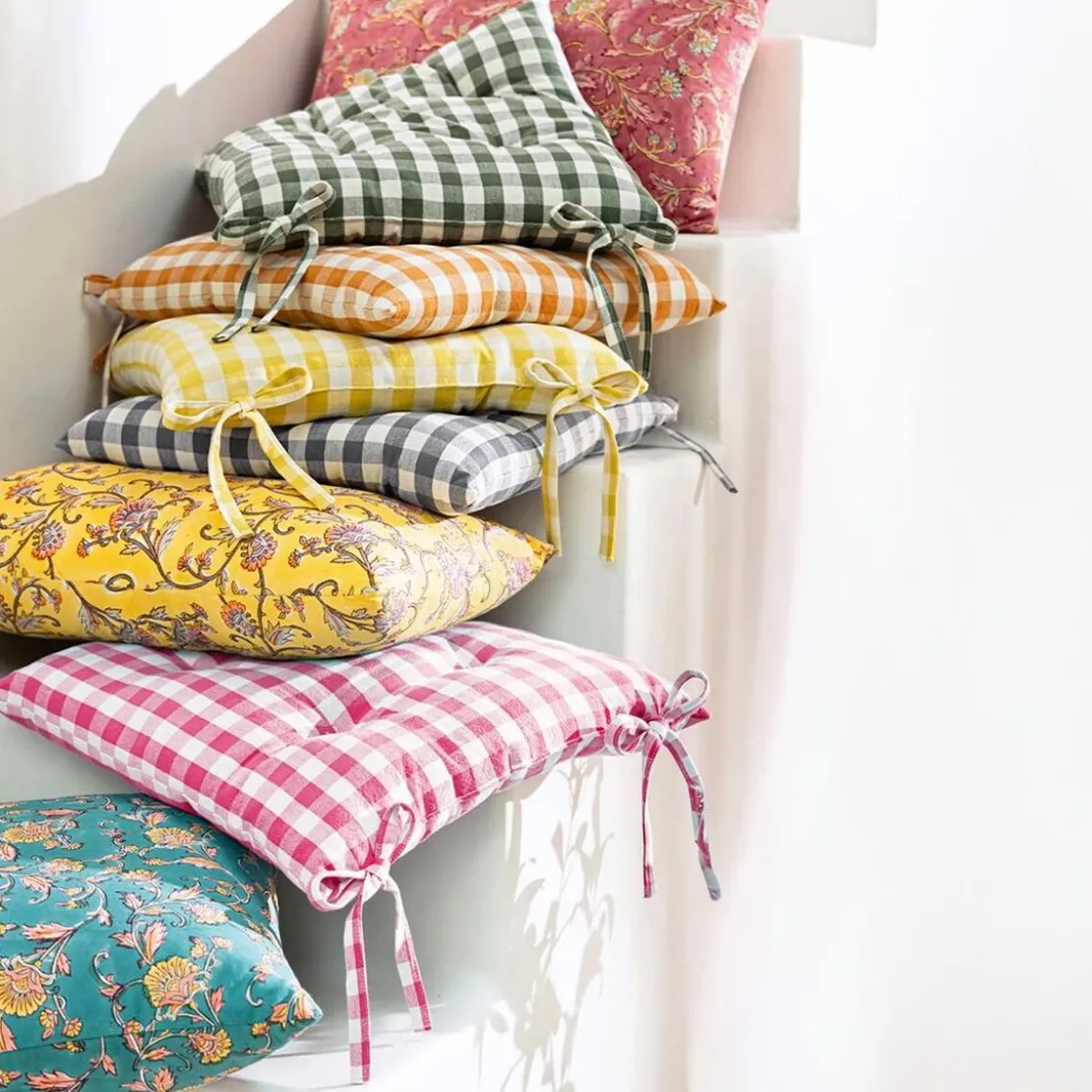BecquetCoussin en coton bleu canard - INDI