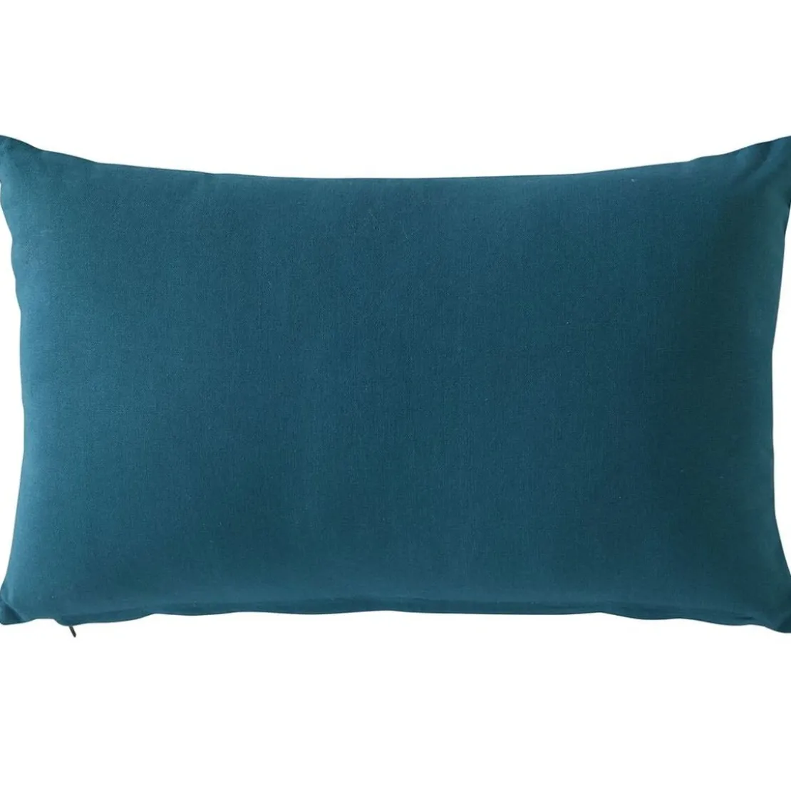 BecquetCoussin en coton bleu pétrole à motif zigzag - PUFFY