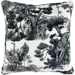 BecquetCoussin en coton noir - ANIMALIA