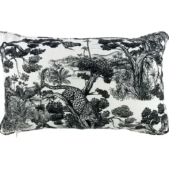 BecquetCoussin en coton noir - ANIMALIA