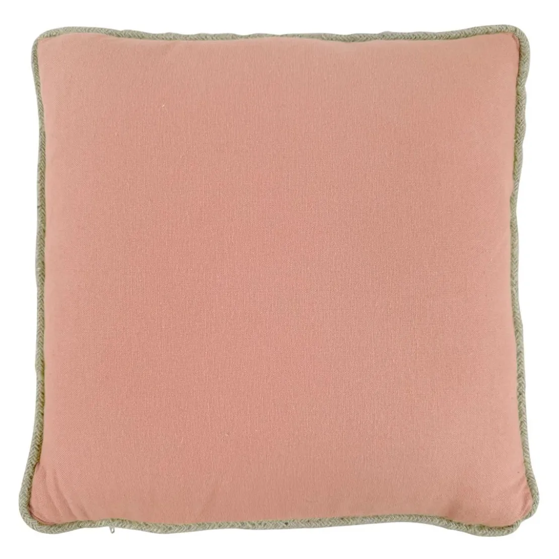 BecquetCoussin en coton recyclé rose poudré uni - CORDIA