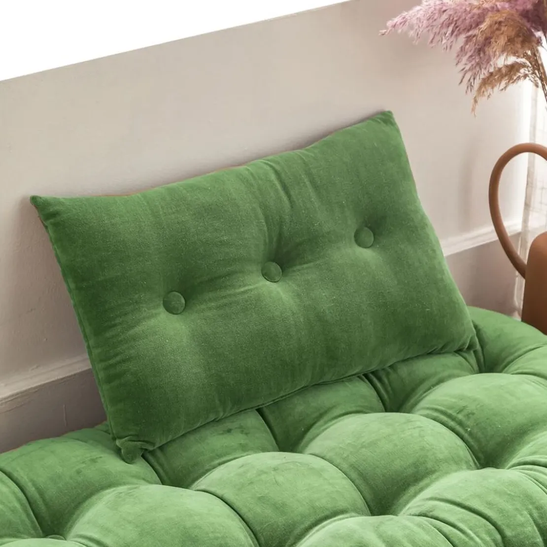 BecquetCoussin en coton vert - VELOURS CAPTON
