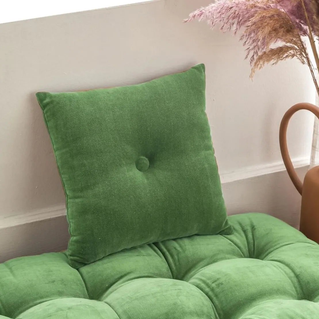 BecquetCoussin en coton vert - VELOURS CAPTON