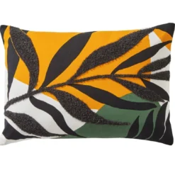 BecquetCoussin imprimé en coton multicolore - ROSEAUX