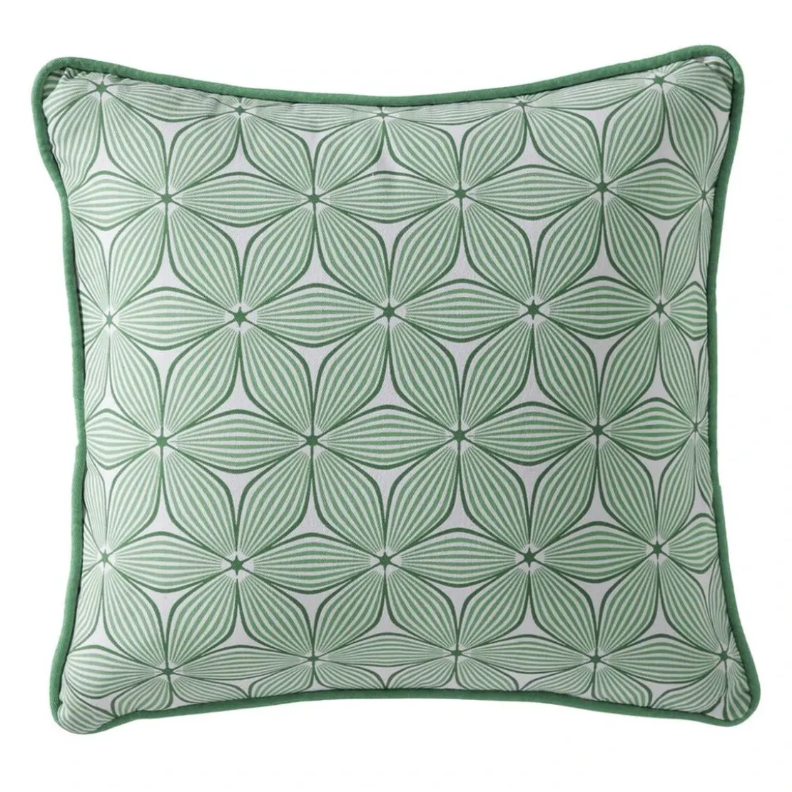BecquetCoussin réversible en coton vert - GIENS