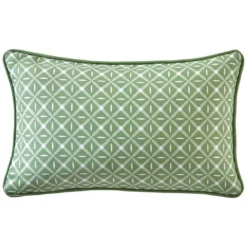 BecquetCoussin réversible en coton vert - GIENS