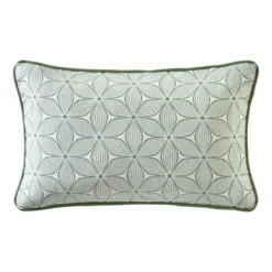 BecquetCoussin réversible en coton vert - GIENS