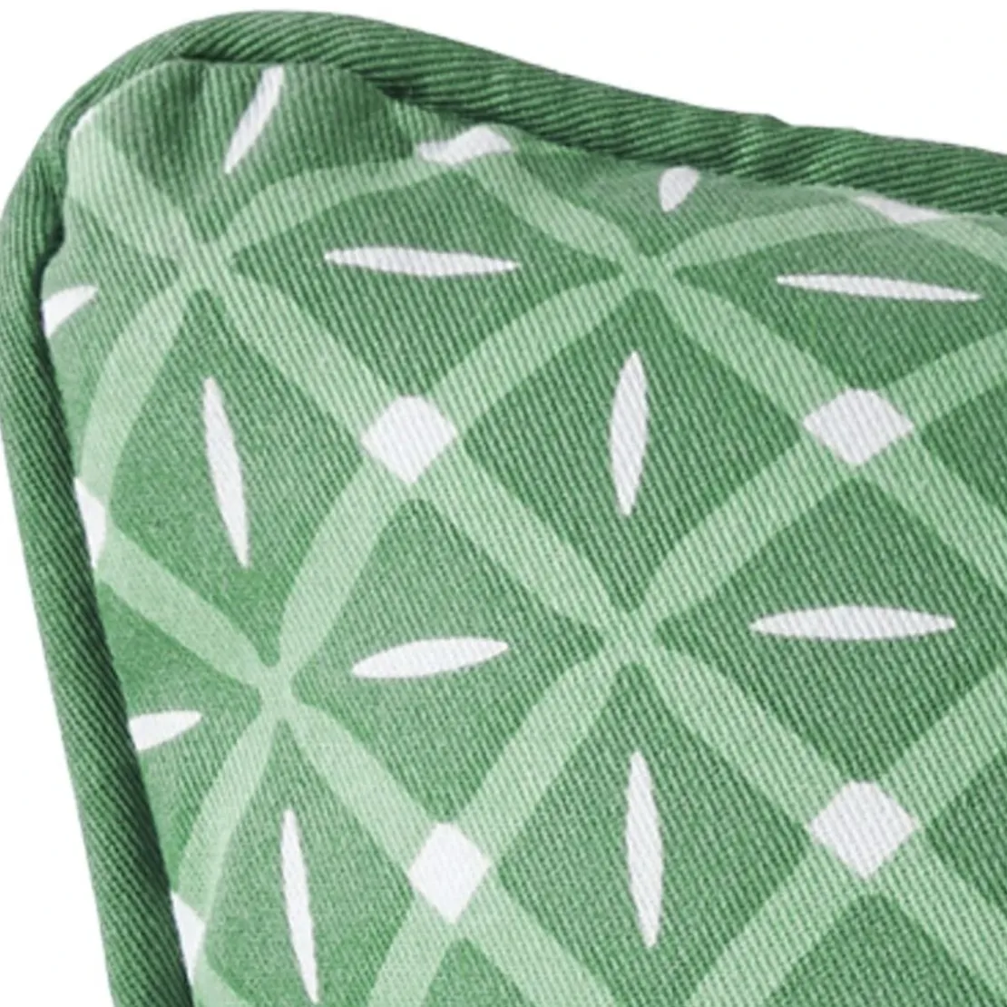 BecquetCoussin réversible en coton vert - GIENS