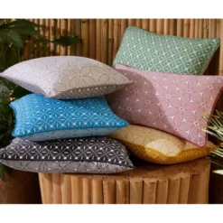 BecquetCoussin réversible en coton vert - GIENS