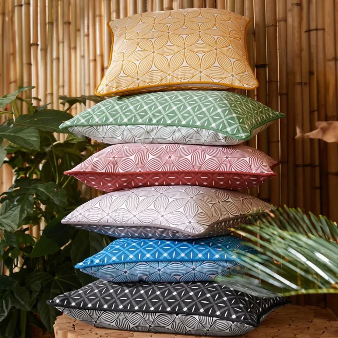 BecquetCoussin réversible en coton beige - GIENS
