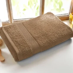 BecquetDrap de bain coton prélavé 420 g/m² CLAIRE - marron cappuccino