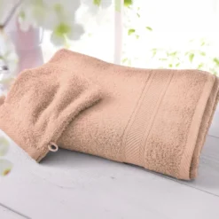 BecquetDrap de bain coton prélavé 420 g/m² CLAIRE - rose nude