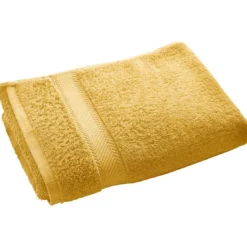 BecquetDrap de bain coton prélavé 420 g/m² CLAIRE - jaune miel
