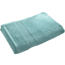 BecquetDrap de bain coton prélavé 420 g/m² CLAIRE - bleu aqua