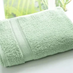 BecquetDrap de bain coton prélavé 420 g/m² CLAIRE - vert jade