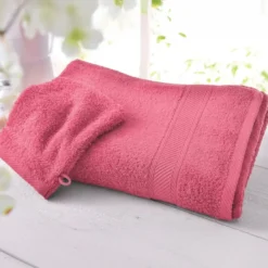 BecquetDrap de bain coton prélavé 420 g/m² CLAIRE - rose framboise