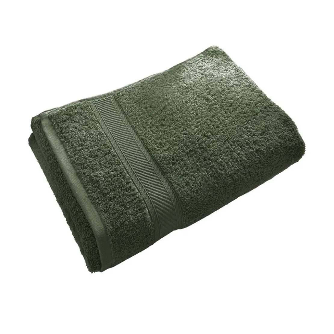 BecquetDrap de bain coton prélavé 420 g/m² CLAIRE - vert olive