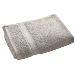BecquetDrap de bain coton prélavé 420 g/m² CLAIRE - gris galet