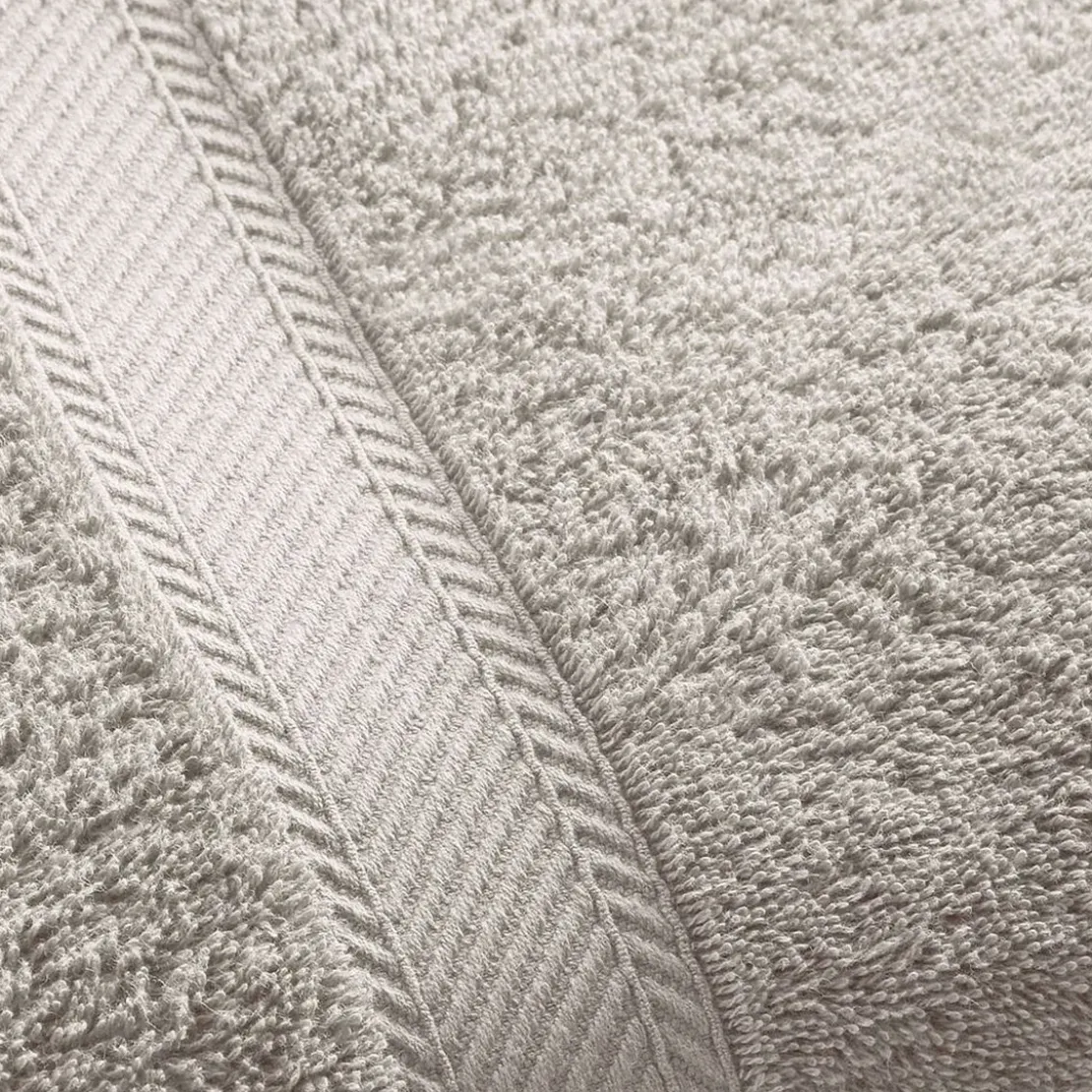 BecquetDrap de bain coton prélavé 420 g/m² CLAIRE - gris galet
