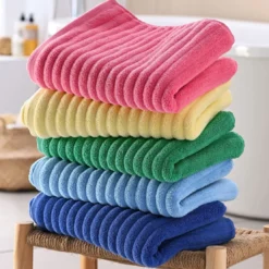 BecquetDrap de bain effet côtelé 500 g/m² DREAM - vert