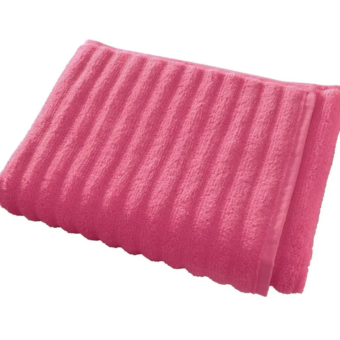 BecquetDrap de bain effet côtelé 500 g/m² DREAM - rose bonbon