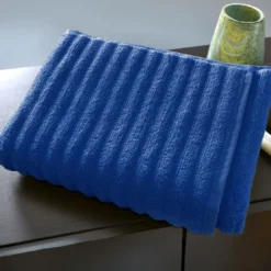 BecquetDrap de bain effet côtelé 500 g/m² DREAM - bleu outremer
