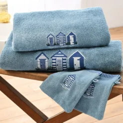 BecquetDrap de bain en coton 500 g/m² bleu tempête - CABANON