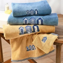 BecquetDrap de bain en coton 500 g/m² bleu tempête - CABANON